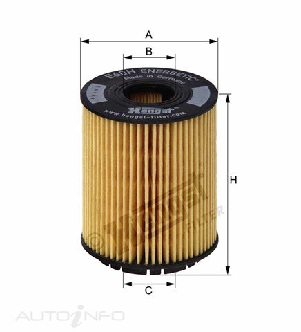 Hengst Oil Filter Fiat Alfa Lanc Suzuki - E60HD110