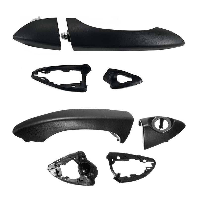 Front Right & Left Outer Door Handles Dumb Black (Pair) to suit BMW X5 E53 — image 1