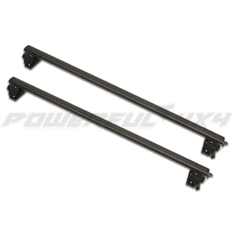 Black Roof Rack Clamps to Door Frame for Mitsubishi Triton ML/MN 2005-2015