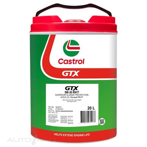 Castrol Gtx 5W-30 RN17 20L - 3428037