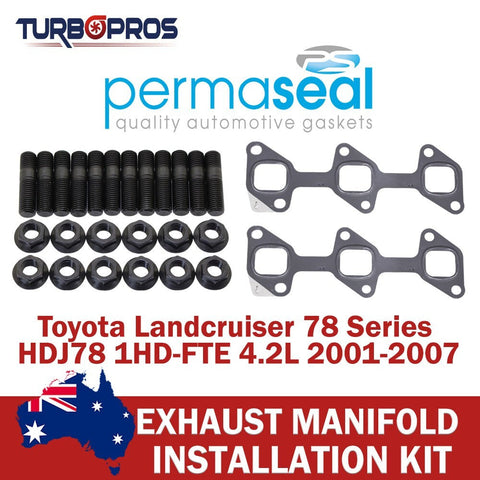 Toyota Landcruiser 78 Series 4.2L Permaseal Exhaust Manifold Stud&Gasket Kit