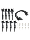 Ford F150 6.2L 10-17 8x Ignition Coil+16x Spark Plug+8x Wire UF631 UF639