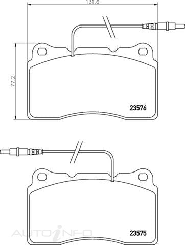 C-Plus Brake Pads Front Peugeot 607 3.0 V6 0 - MDB2089