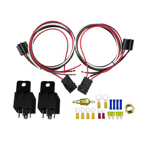 Dual Electric Fan Relay Sensor Kit to suit Universal Cars — image 1