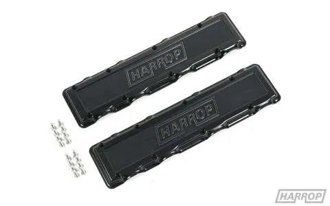 Harrop Flat Billet Coil Covers - Anodised Black (GM LSA) — fits Chevrolet Camaro Gen 5