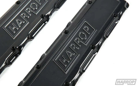 Harrop Flat Billet Coil Covers - Anodised Black (VT/VZ LS1) — fits Chevrolet Camaro Gen 4