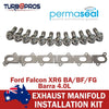 Ford Falcon XR6 Barra 4.0L Permaseal Turbo&Manifold Titanium Stud&Gasket Kit