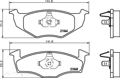 C-Plus Brake Pads Front Sea Cordoba - MDB1805