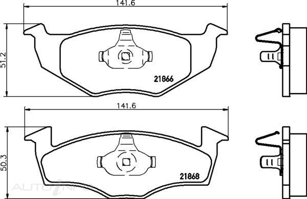 C-Plus Brake Pads Front Sea Cordoba - MDB1805