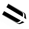 2x Black Racing Hood Stripe Decals (Pair) to suit Universal Cars — image 4