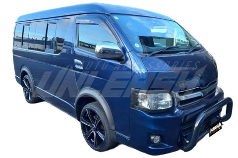 Black Headlight Cover/Surrounds for Toyota Hiace 2010-2013