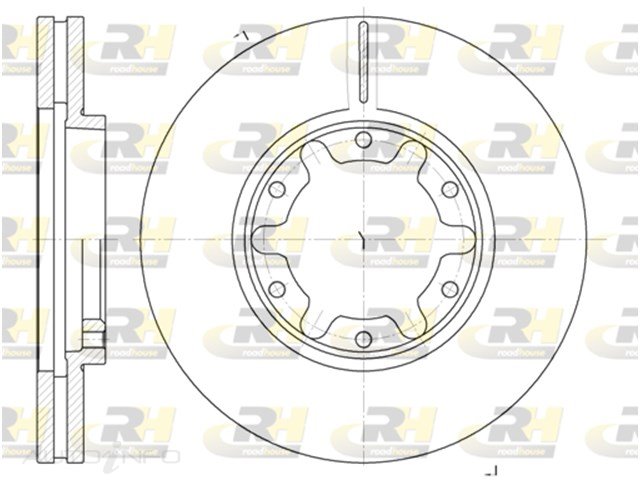 Brakeco Disc Rotor Front Nissan Patrol 97-On 306*32*30 Vent 6STUD - DR9095V-RH