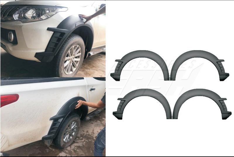 Fender Flares for Mitsubishi Triton MQ 2015-2018 Style D