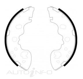 BNT Brake Shoes Rear Mazda Mitsubishi Nissan Van 99-On - K3426-01