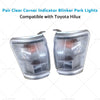 Clear Corner Indicator Blinker Park Lights (Pair) to suit Toyota Hilux — image 1