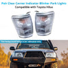 Clear Corner Indicator Blinker Park Lights (Pair) to suit Toyota Hilux — image 6