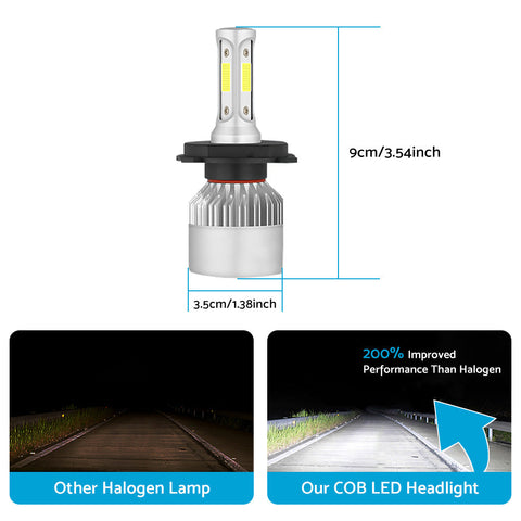 HB2 9003 H4 LED Headlight Bulb Kit to suit Toyota Accent 1.6L — image 1