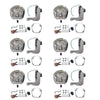 Chrome Power Operated Recessed Folding Whale Tail T-Lock Handle to suit Too — image 1