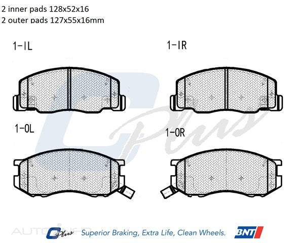 C-Plus Brake Pads Front Toyota Prev Estima - DB1372CP