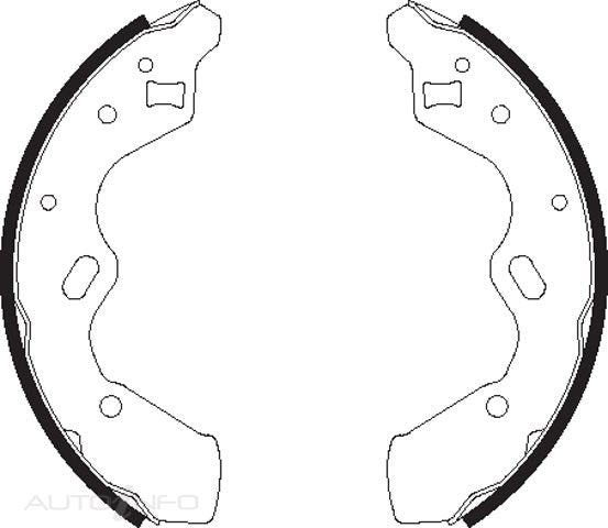 Bendix Brake Shoes Rear Ford Mazda W/abs - BS1694