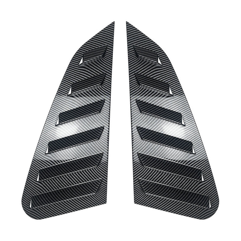 Carbon Fiber Style Rear Quarter Window Louvers to suit Subaru Impreza WRX — image 1