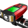 USB Rechargeable LED Bicycle Headlight With Horn and Speedometer to suit Bi — image 1