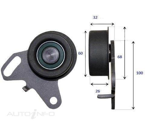 BNT Timing Belt Tensioner Mitsubishi Galant G63B - MD040774