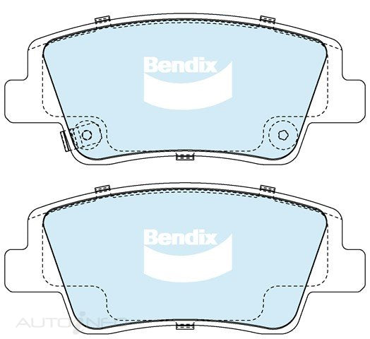 Bendix Brake Pads Rear Hyundai Sta 21-On - DB2651GCT