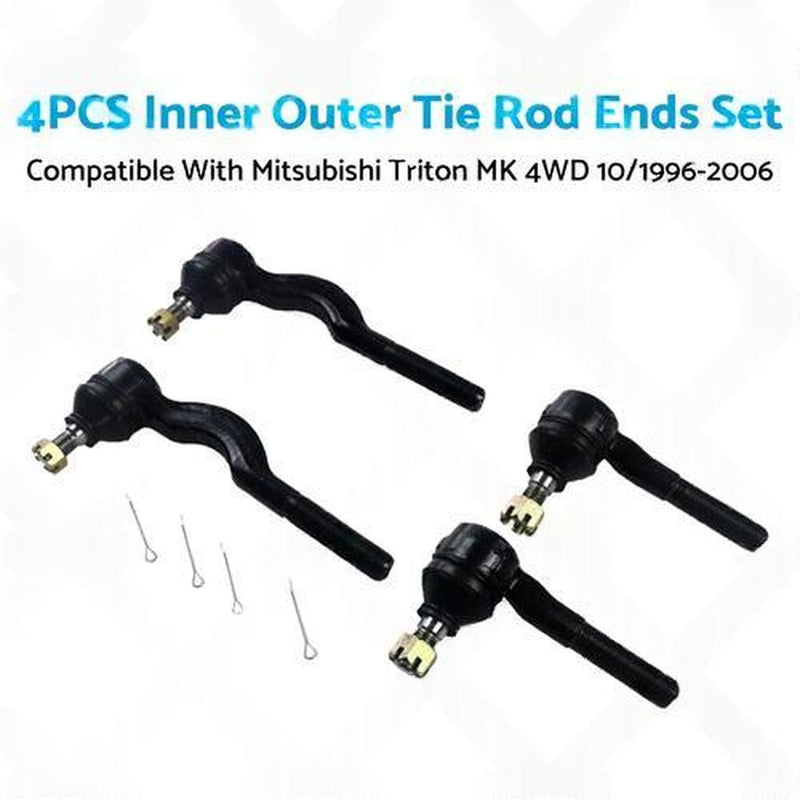 Inner & Outer Tie Rod End Kit to suit Mitsubishi Triton MK 4WD — image 1
