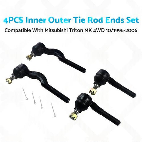 Inner & Outer Tie Rod End Kit to suit Mitsubishi Triton MK 4WD — image 2