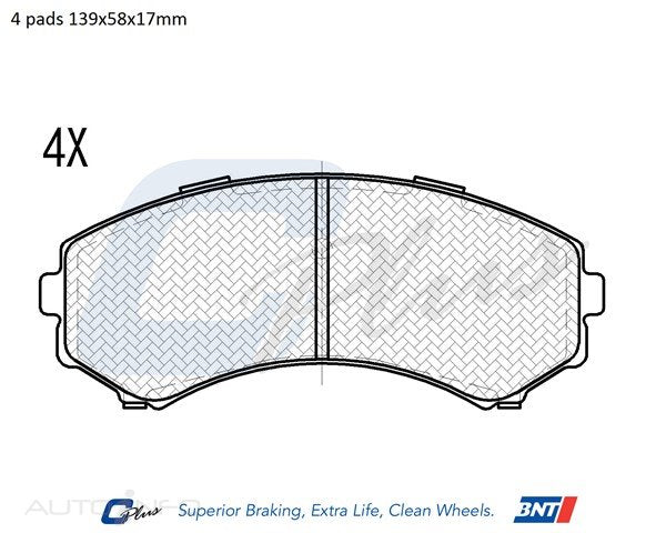 C-Plus Brake Pads Front Ford Mazda E Series - DB1385CP