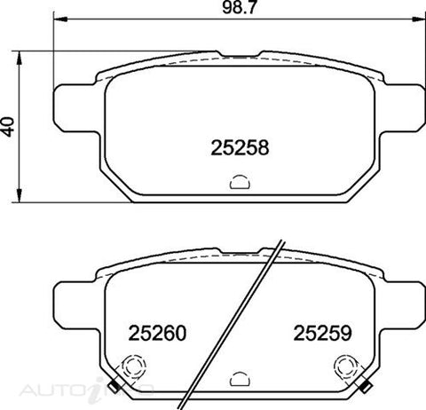 C-Plus Brake Pads Rear Suzuki Swift ZC02S - MDB3168