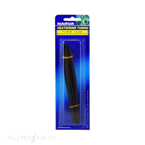 Narva Heat Shrink Black 4.8MM X 1.2M - 56614BL