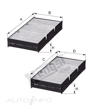 Hengst Cabin Filter Mercedes-Benz ML - E3909LC-2
