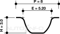 Dayco Timing Belt Holden Nissan 3.0 6 Cylinder RB30 - 94291