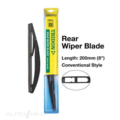 Tridon Rear Wiper Blade 8IN - TRB034