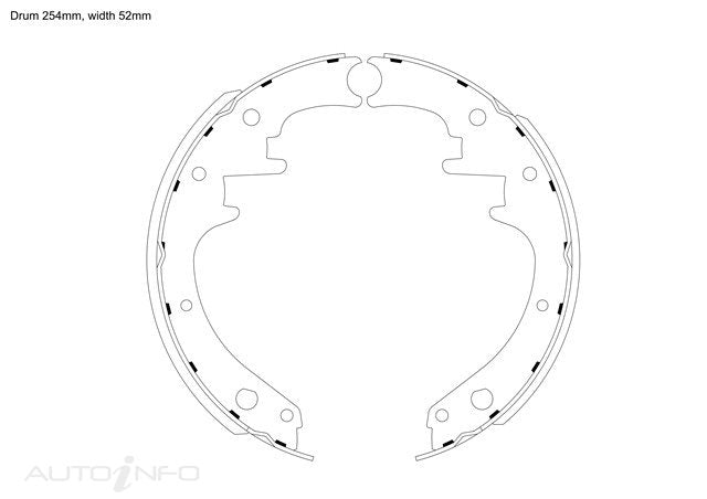 BNT Brake Shoes Rear Ford Must 66-On80 - USA152