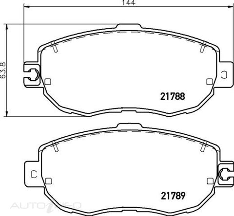 C-Plus Brake Pads Front Lexus LS400 92-On - MDB1840