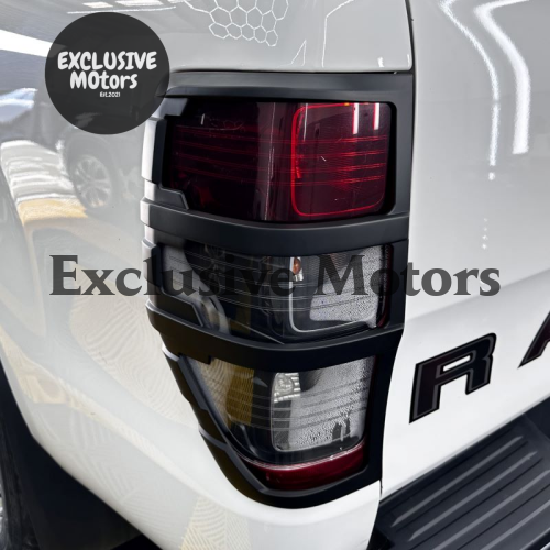 Ford Ranger PX1 PX2 PX3 Taillight Covers Matte Black (2012-2021)