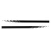 2x Racing Plaid Side Door Fender Skirt Stripes Decals Stickers (Pair) to suit Univ — image 3