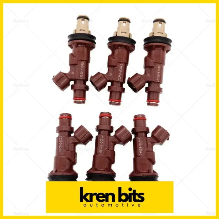 6PCS Fuel Injectors Suitable For Toyota Hilux Prado 5VZ-FE V6 3.4L - Air & Delivery>Fuel Injection Parts>Fuel