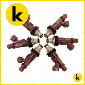 6PCS Fuel Injectors Suitable For Toyota Hilux Prado 5VZ-FE V6 3.4L 23250-62040 Kren Bits