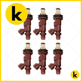 6PCS Fuel Injectors Suitable For Toyota Hilux Prado 5VZ-FE V6 3.4L 23250-62040 Kren Bits