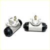 Silver metal 7/8 rear brake cylinder for nissan laurel c31 c32 with black rubber end caps and brass fittings