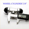 7/8 rear wheel brake cylinder for Nissan Atlas ud Condor 1997-2012 silver metal with black caps measured 389.1 mm