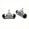 Silver metal 7/8 rear wheel brake cylinders with black rubber end caps for nissan atlas ud condor 1997-2012