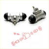7/8 rear wheel brake cylinder for Nissan Atlas UD Condor 1997-2012 silver metal with black rubber end caps visible from back