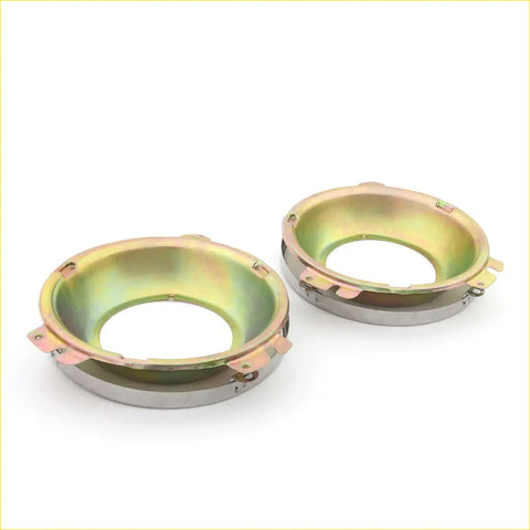 7 inch metallic headlight bracket frame rings with gold and silver finish for Nissan Datsun 1200 1400 220 320 1960-1972