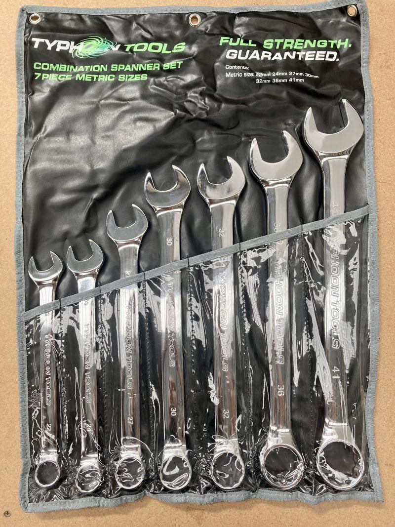 Typhoon Tools Spanner Set Combination Metric 22 - 41mm