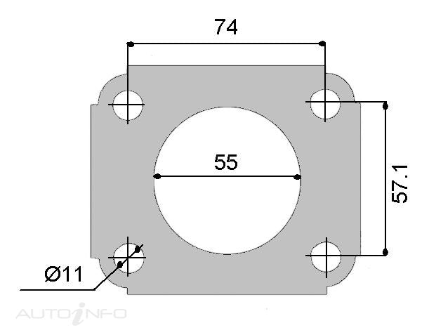 Permaseal Gasket Turbo Flange Mitsubishi 4G63 Turbo - TUR045